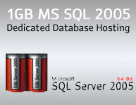 1GB MS SQL 2005 Dedicated Database Hosting - Only at Web Hosting Delhi