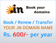 .IN domain name registration - India Top Level Domain Name Registration Company